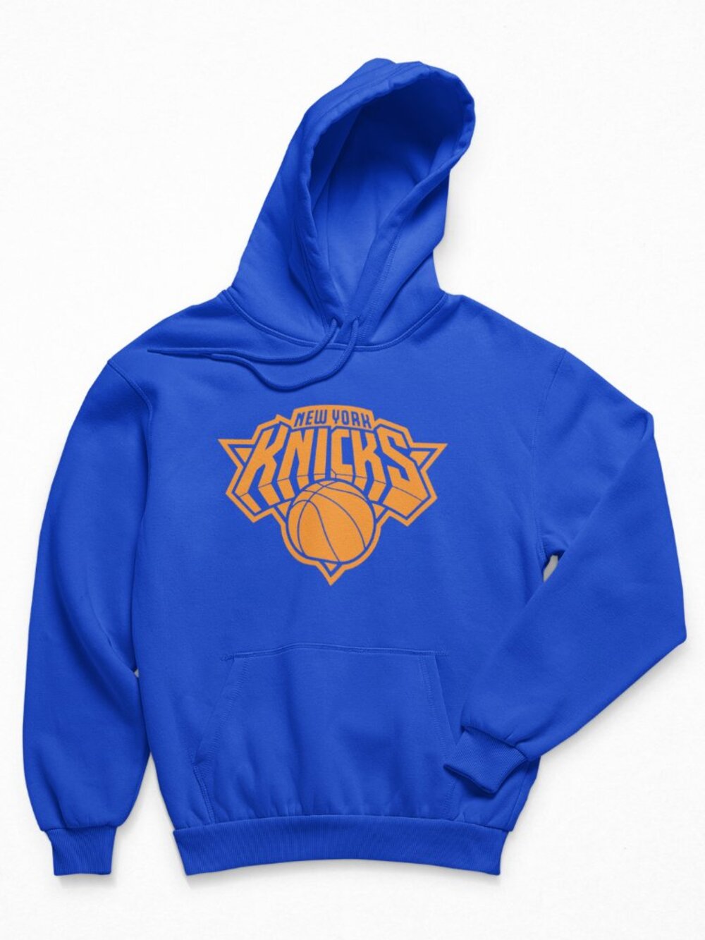NEW York Knicks Monochrome Team Color Pop Pullover Fleece Hoodie BLUE